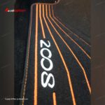 کفپوش ( زیرپایی ) موکتی پژو 2008 - مشکی نارنجی