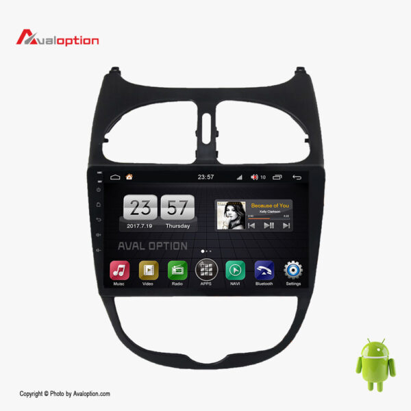 مانیتور پژو 206 اندروید وینکا S170